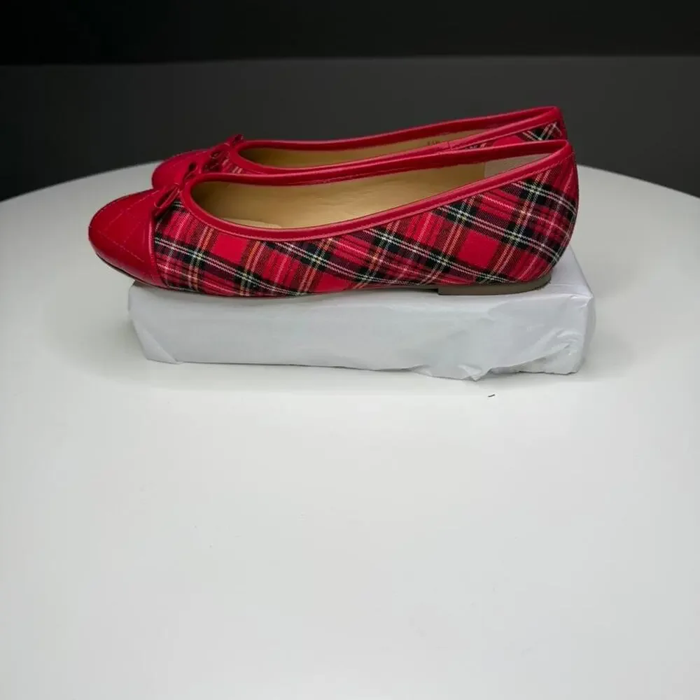 Talbots red plaid