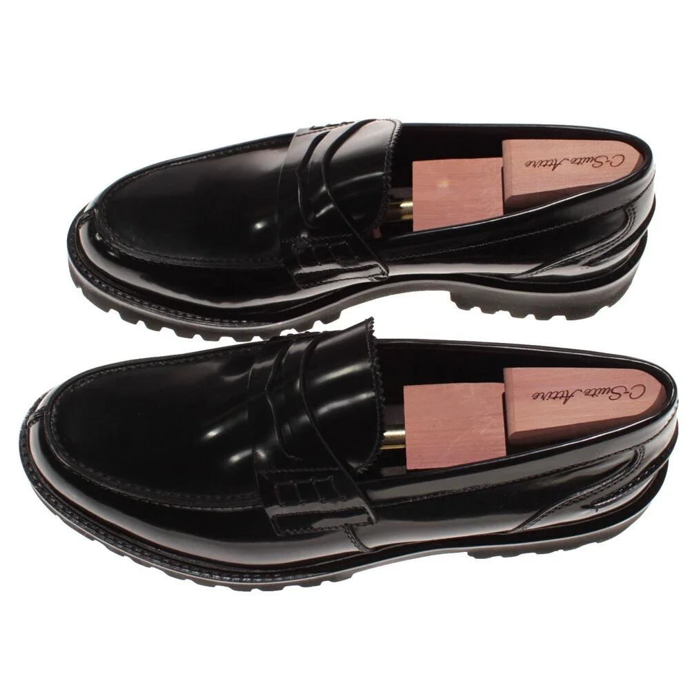 Tagilatore NWB Brody Slip On Loafers Size 45 (US 12) in Black Leather