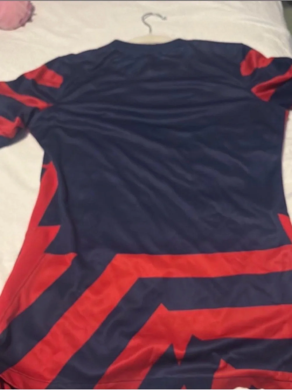 Nike Women's Short Sleeve Tee in Navy and Red