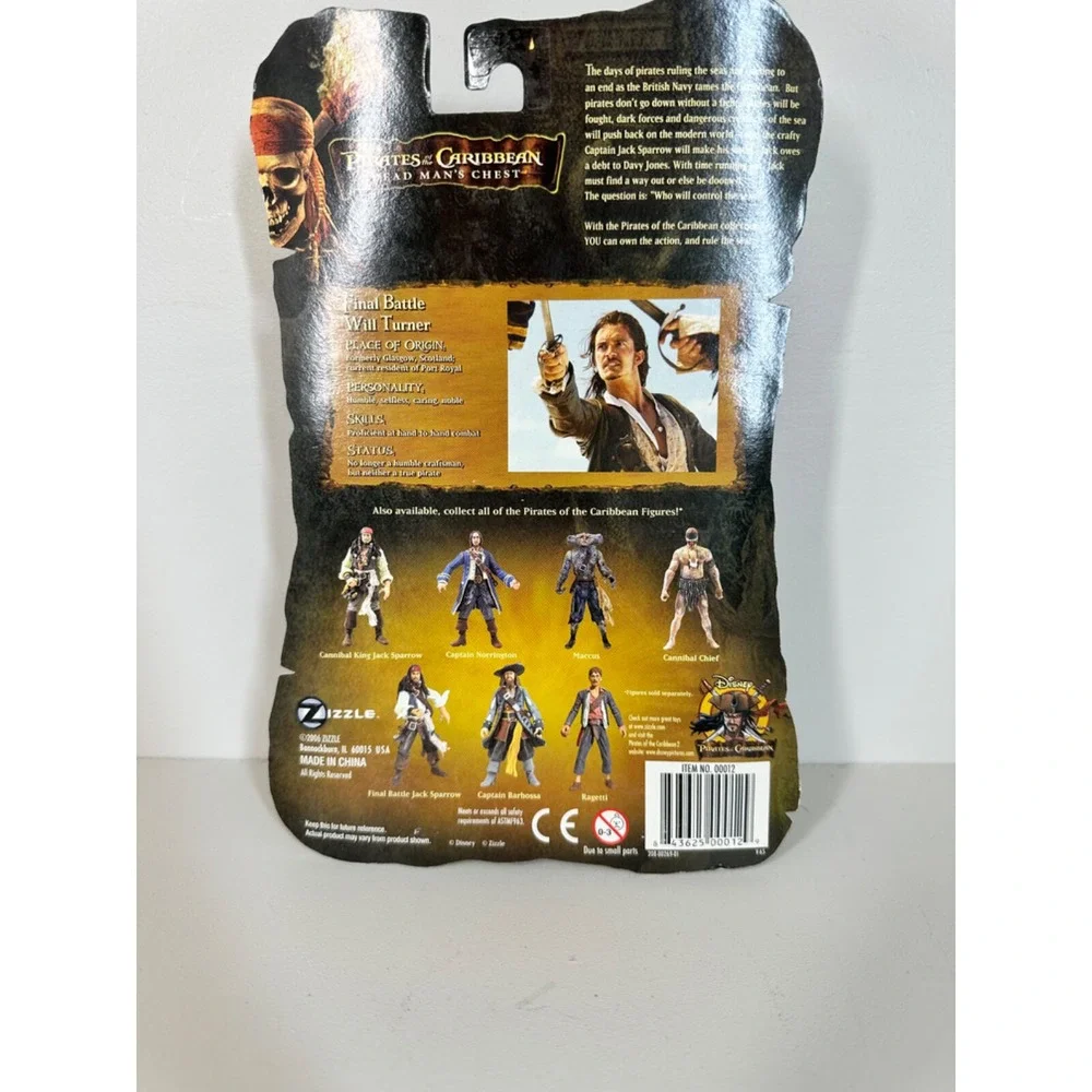Pirates Of The Caribbean Dead Man's Chest Will Turner Final Battle Zizzle‎ NIP