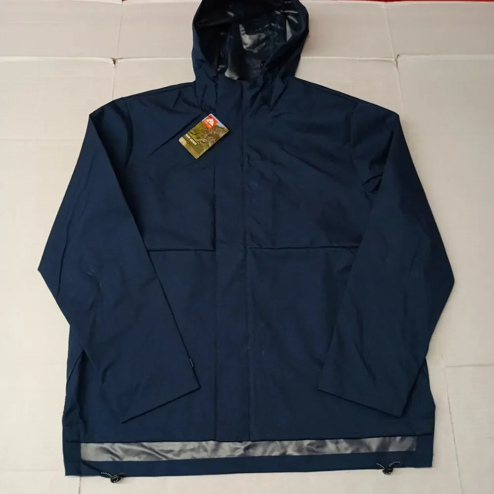 Ozark Trail Rain Jacket Men's Size‎ L Blue Waterproof Hooded