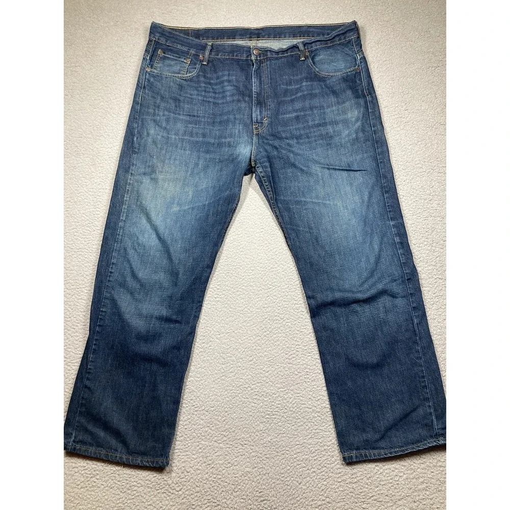 Levis Jeans Mens 42x32 Blue 569  Straight American‎ Cowboy Rodeo Western Denim