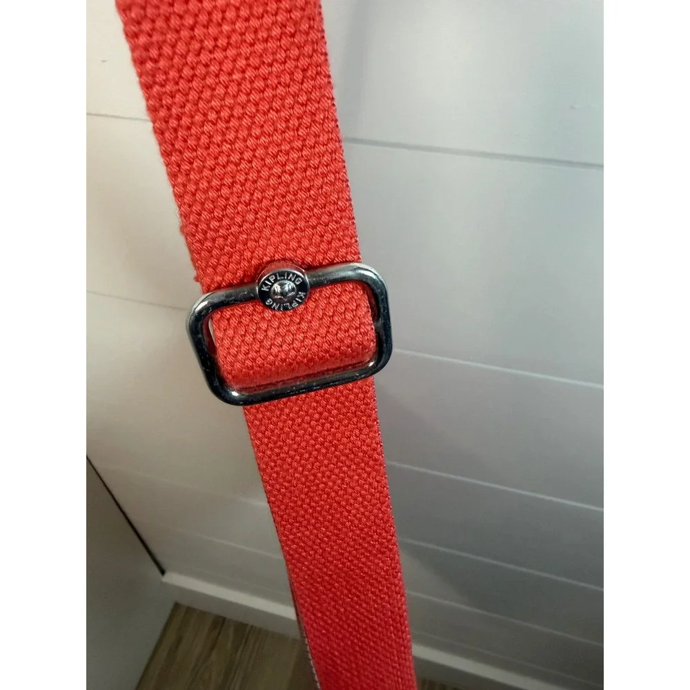 Kipling Alvar Crossbody Bag Coral Pink Nylon Multi-Pocket Travel Shoulder READ‎