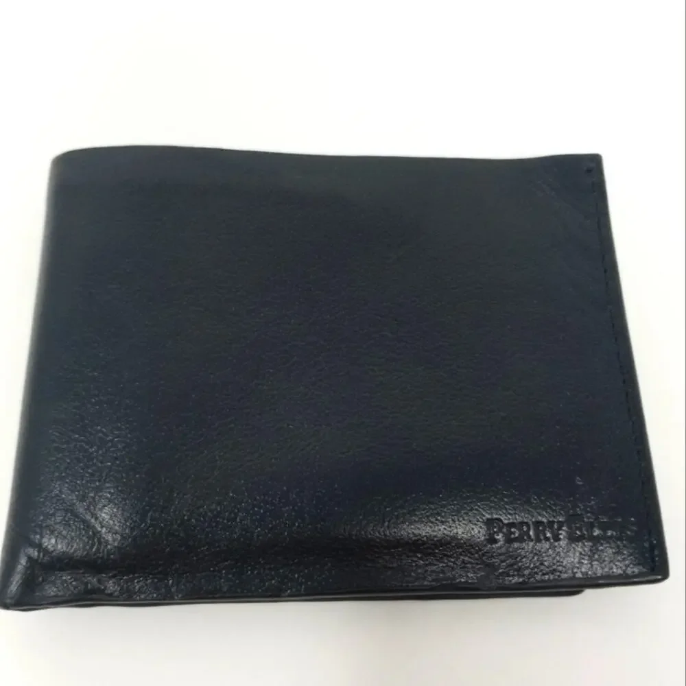 Perry‎ Ellis Black Leather Men's Wallet