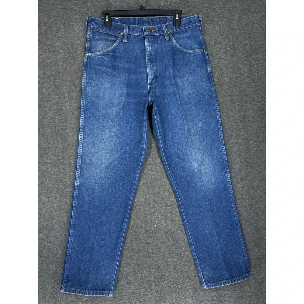Vintage Wrangler 31MWZ Jeans 34x30 (tag‎ 36x30) Faded Straight Leg Made USA