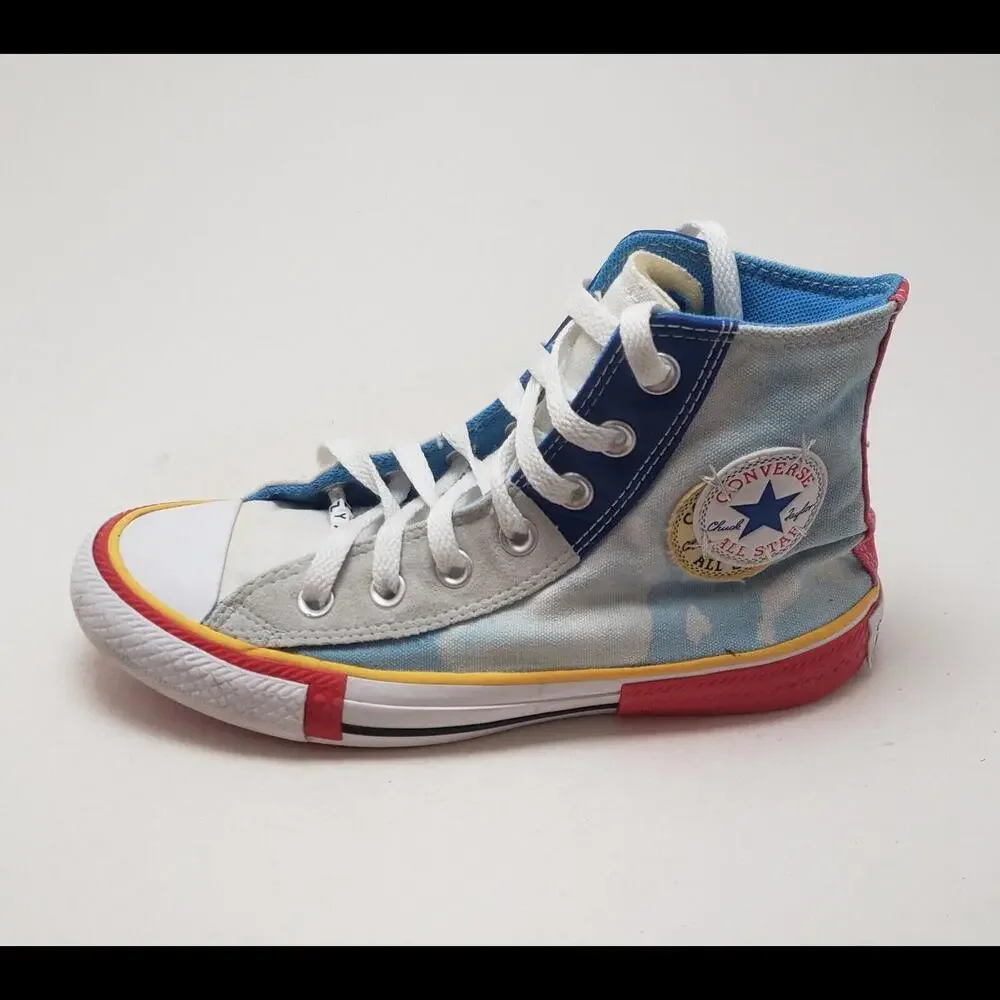 Unisex Converse Chuck Taylor All Star High Double Logo Shoes‎ 168266C Size 4M 6W