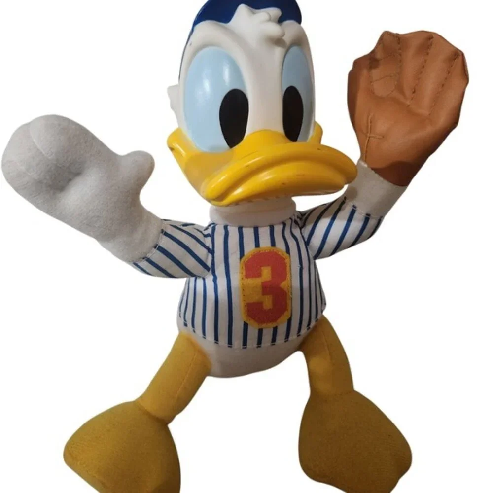 Vintage‎ mcdonalds Disney Donald Duck Baseball Player Plush Toy #3