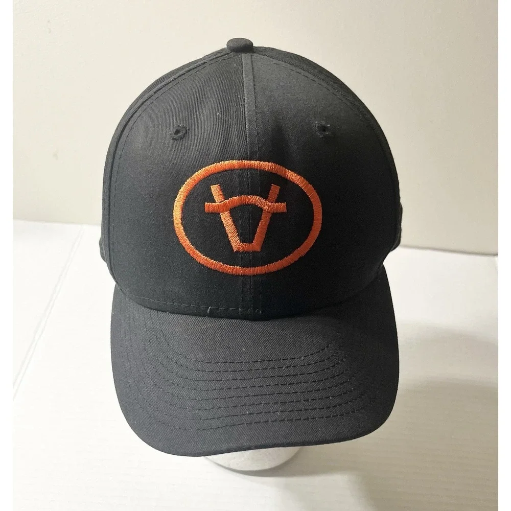 Meat Works SnapBack‎ Hat Men's Adjustable Black Orange Casual Workwear Outdoors