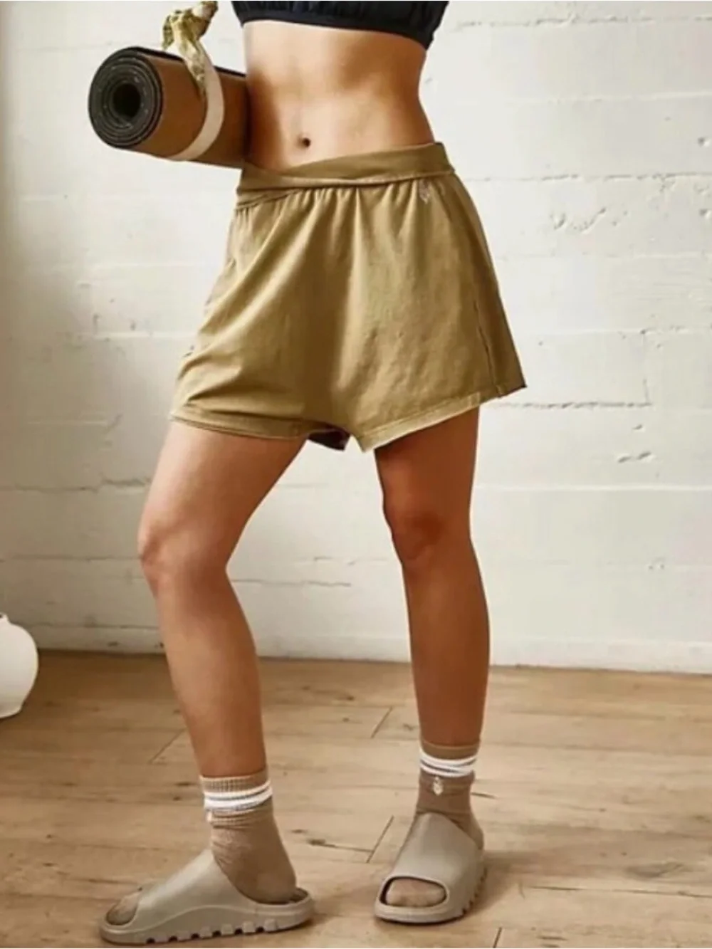 FP MOVEMENT Harem Hot Shot Shorts Tobacco NWT Large