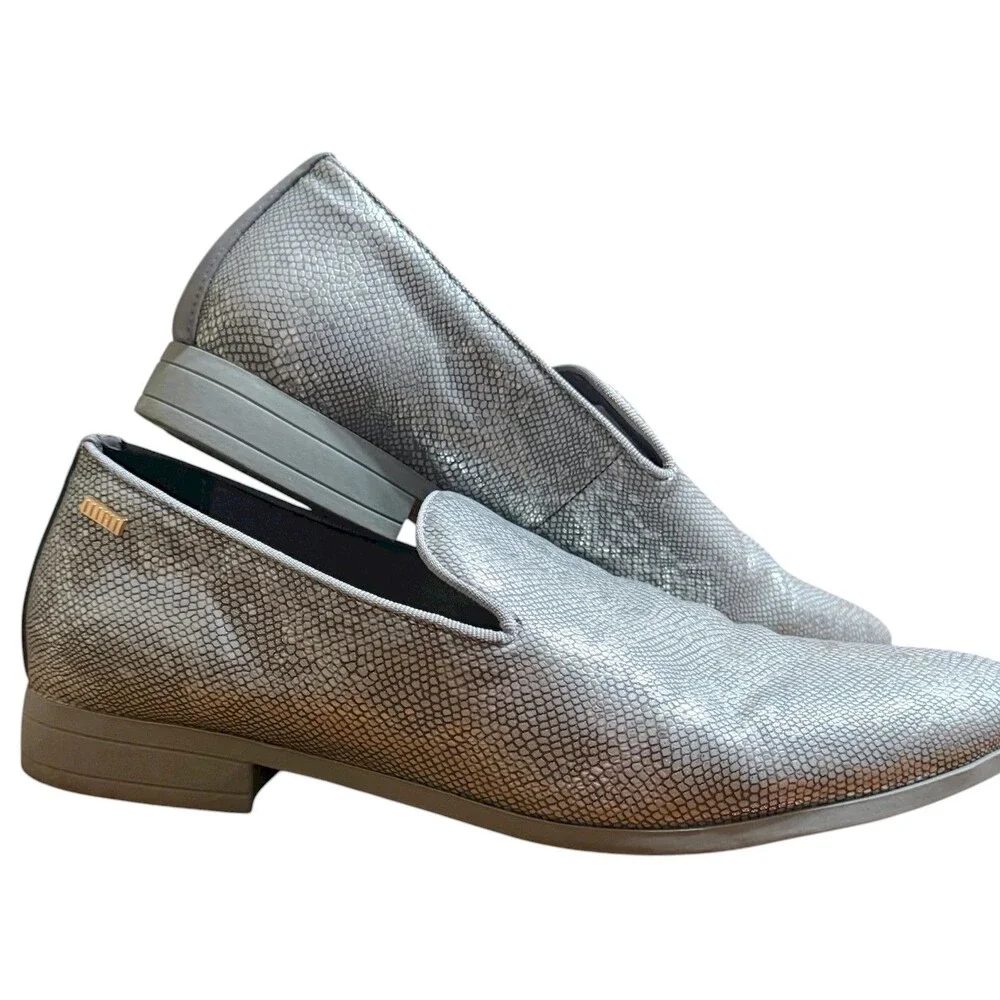 Uubaris Silver Faux Snake Loafers Slip On Dress Tuxedo Shoes Going‎ Out Mens 13