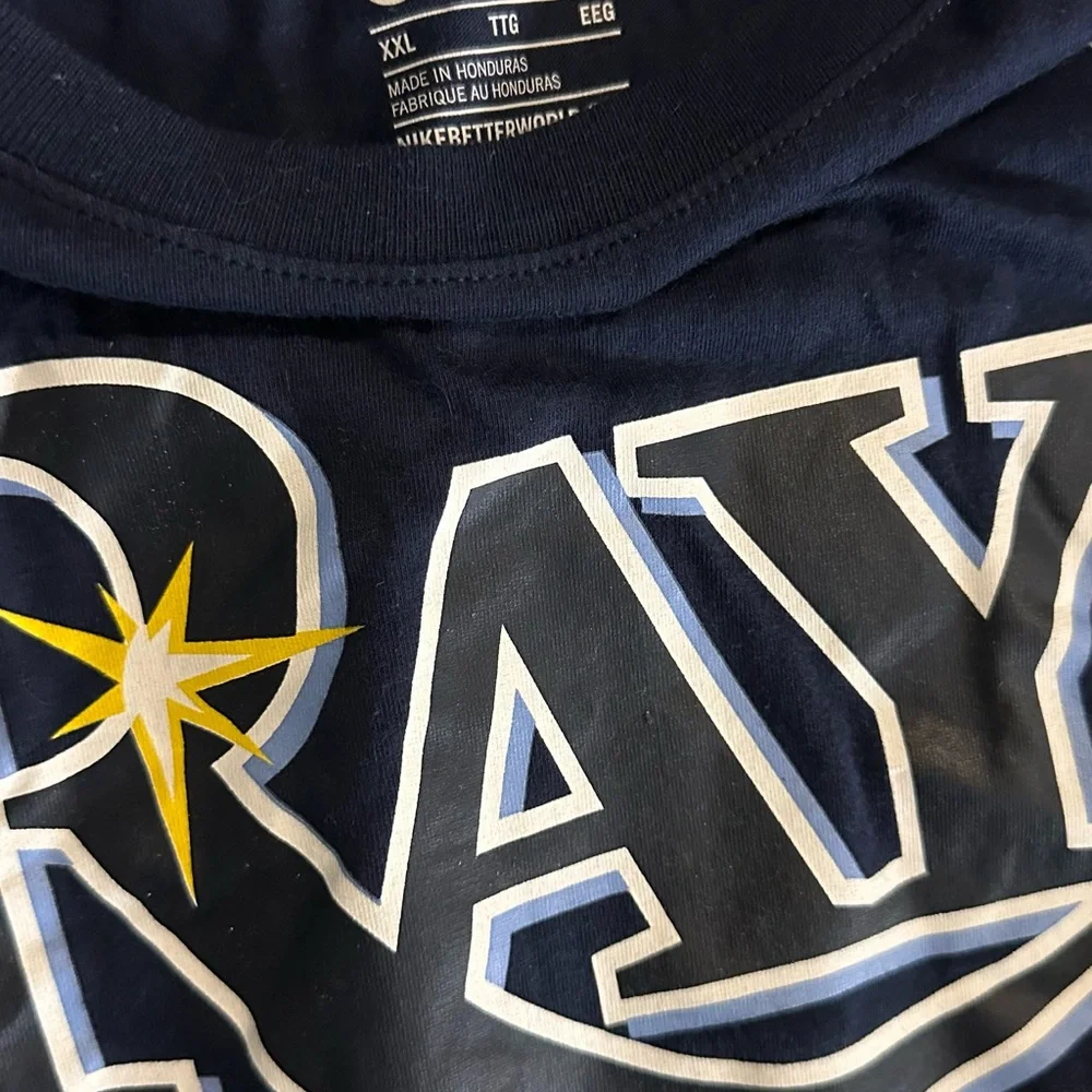 Nike Tampa Bay Rays MLB Baseball Tee – Men’s XXL Navy Blue