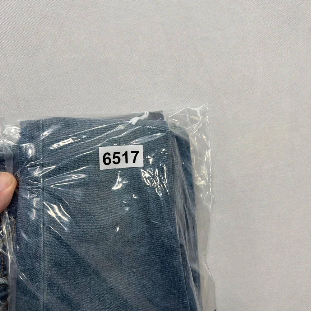 Bamboo Jeans feature frayed bamboo