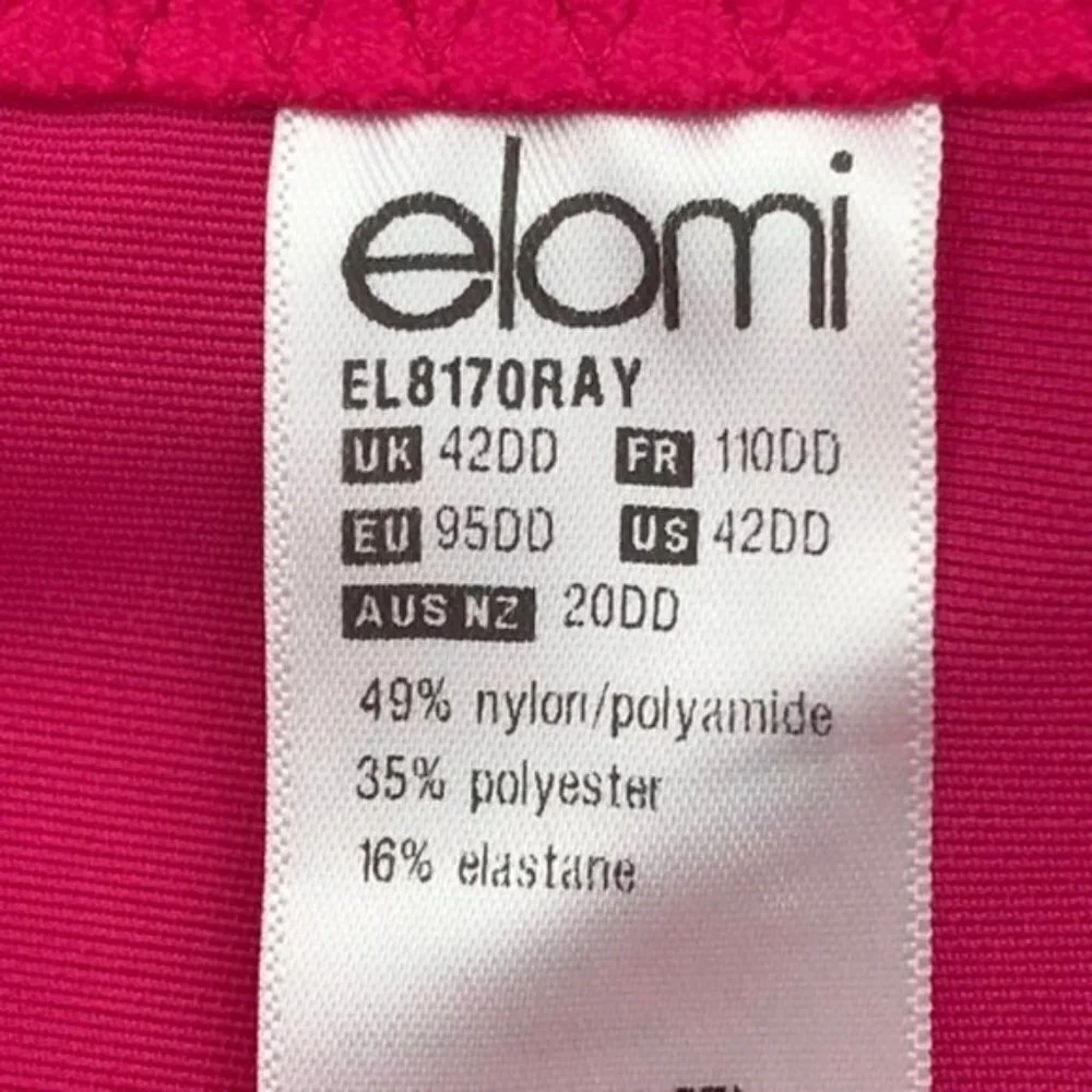Elomi Betty Underwire Plunge Bra 42DD EL8170