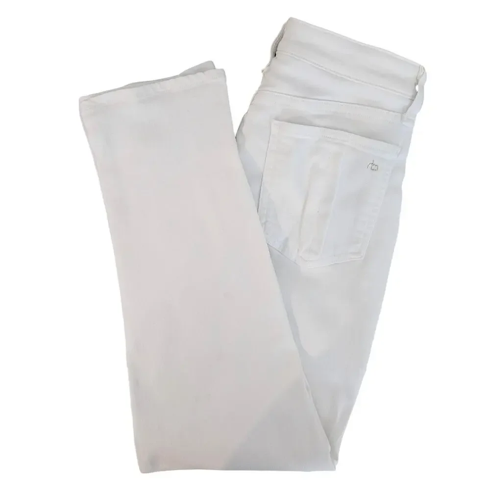 Rag and‎ Bone White Denim Skinny Jeans High Rise Ankle | Womens 28 | MINOR FLAWS