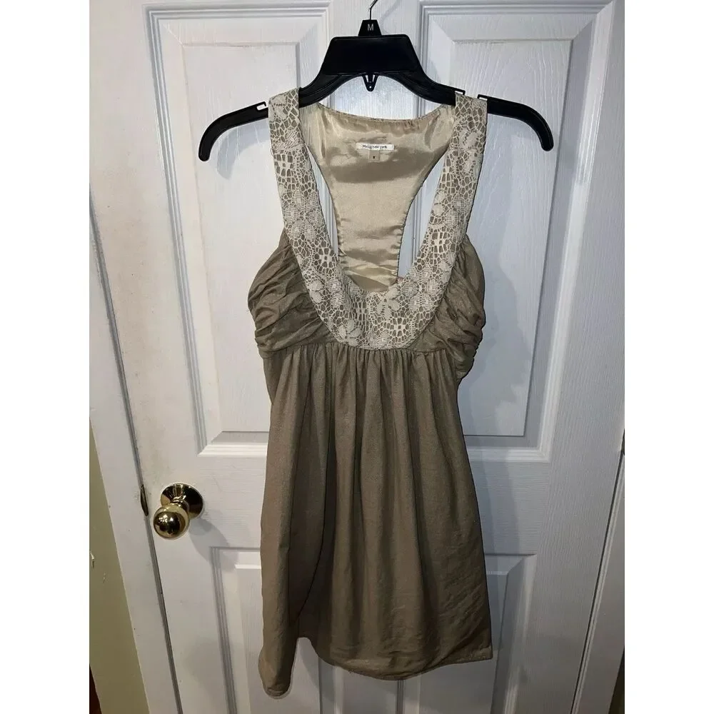 Anthropologie racerback overlay