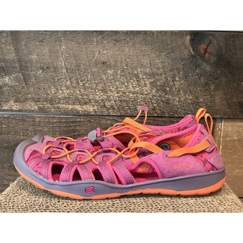 Keen‎ Moxie Sandals Purple /Orange Washable Shoes 5  Girls