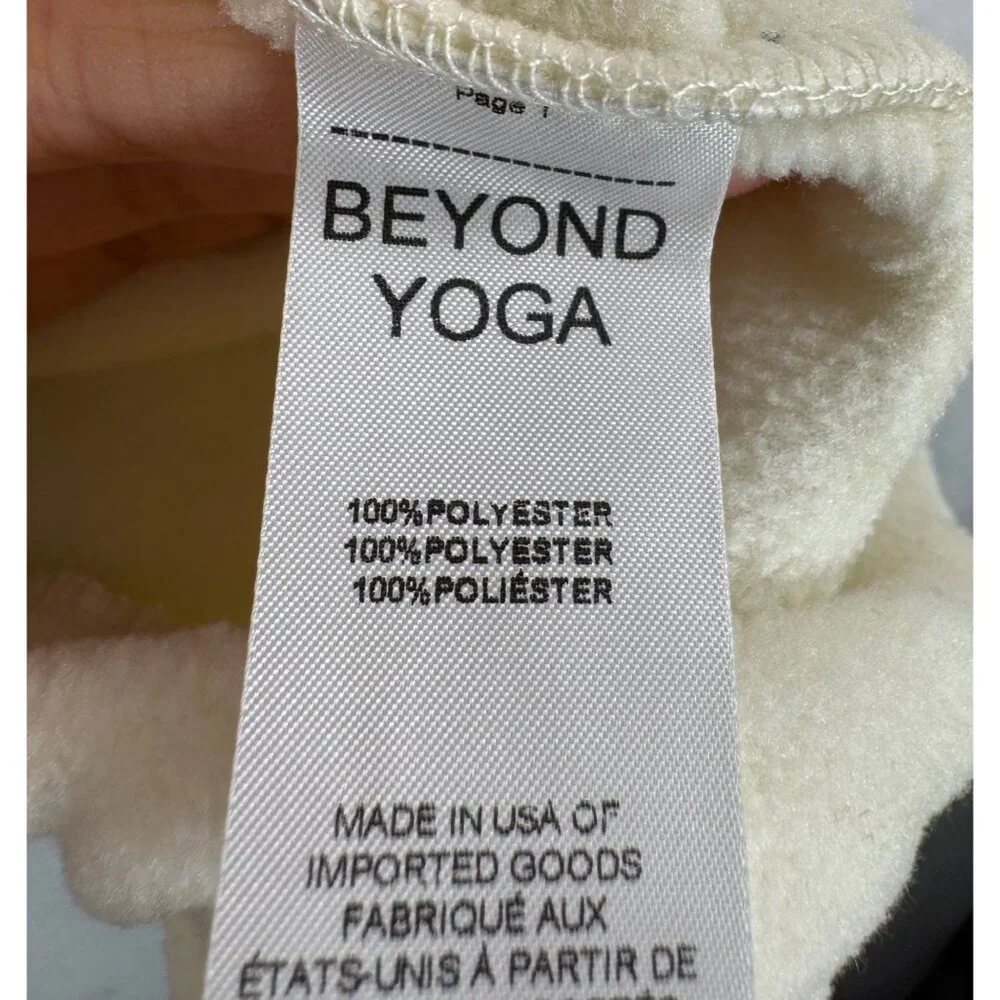 Beyond Yoga Women's New Terrain quarter zip‎ pullover sz S