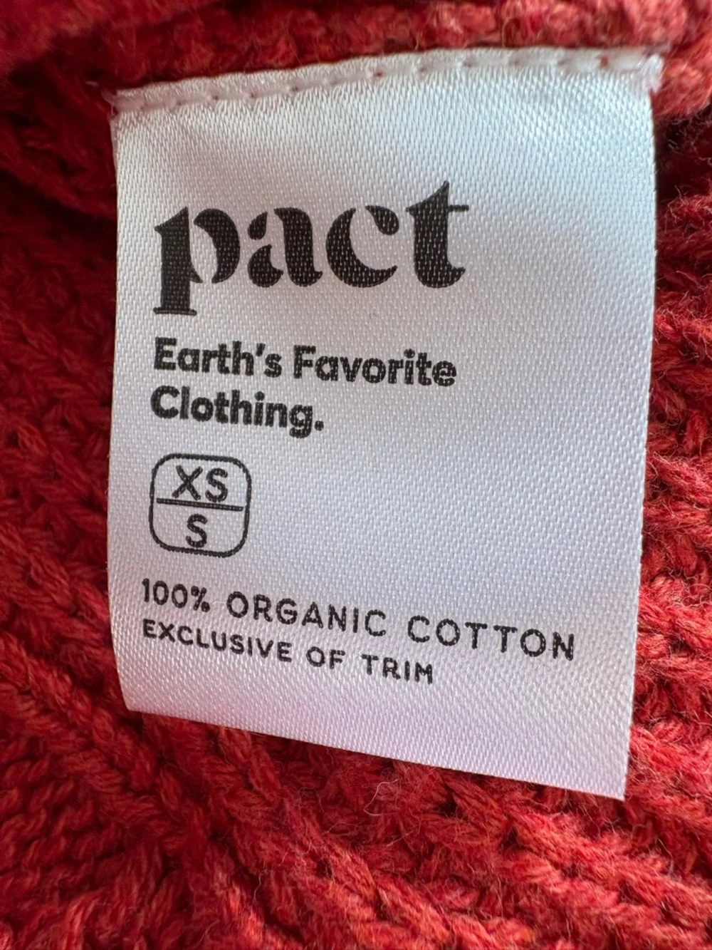 Pact burnt orange
