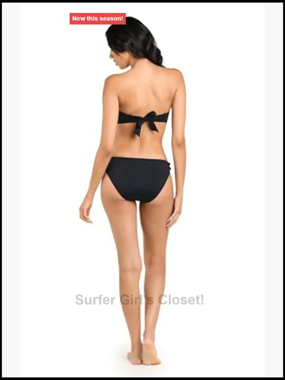N/A ruffled bandeau