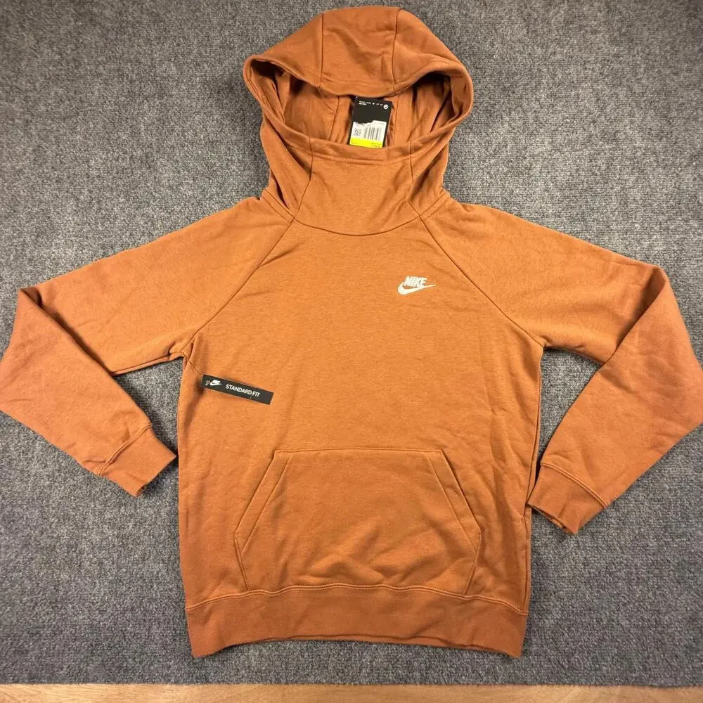 Nike Men's Hoodie Sweatshirt Size‎ Small Rust Orange #1127