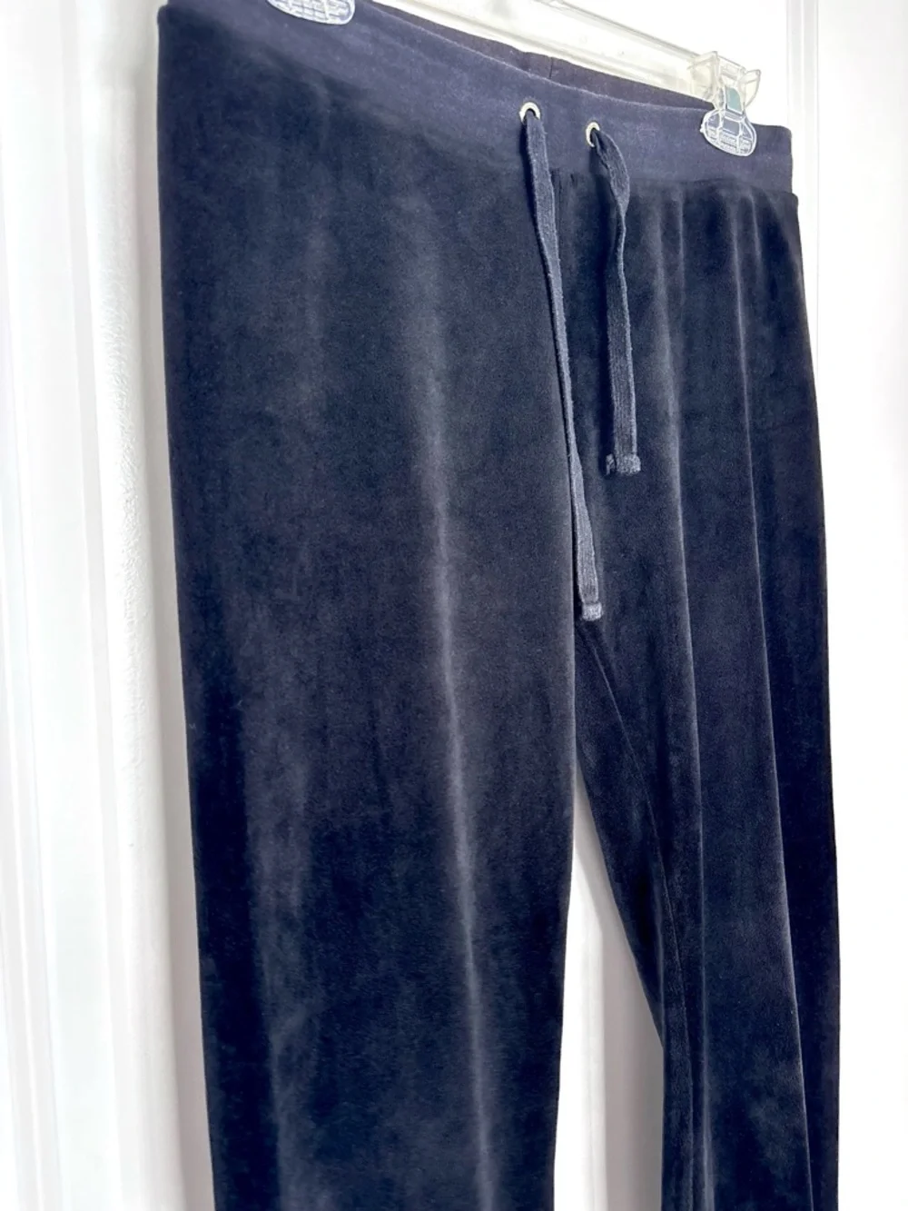 Y2K Juicy Couture Black Label Velour Sweatpants 2000s Joggers Streetwear