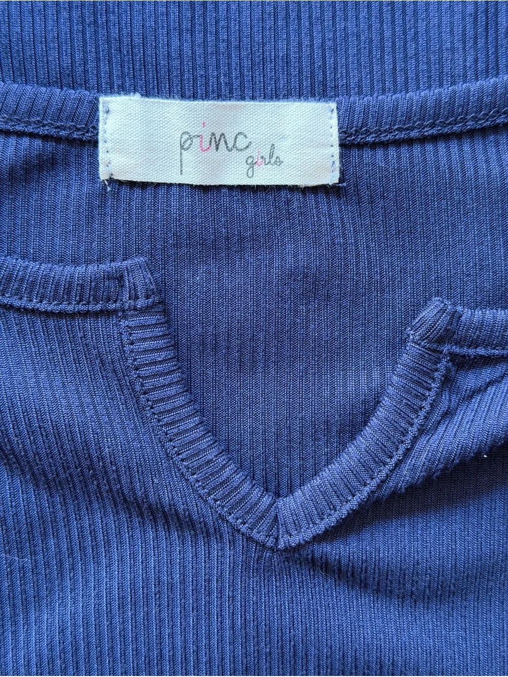 Pinc girls soft ribbed