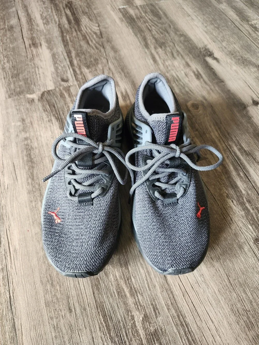 NWOT Puma Boys Pacer Future Knit Gray Running Shoes