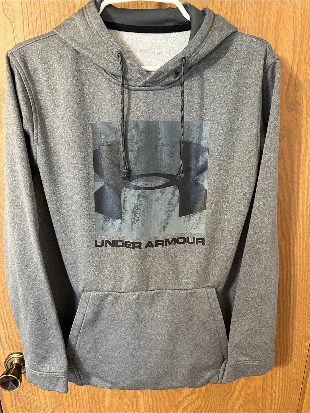 Under Armour Gray Pullover Hoodie with Logo
