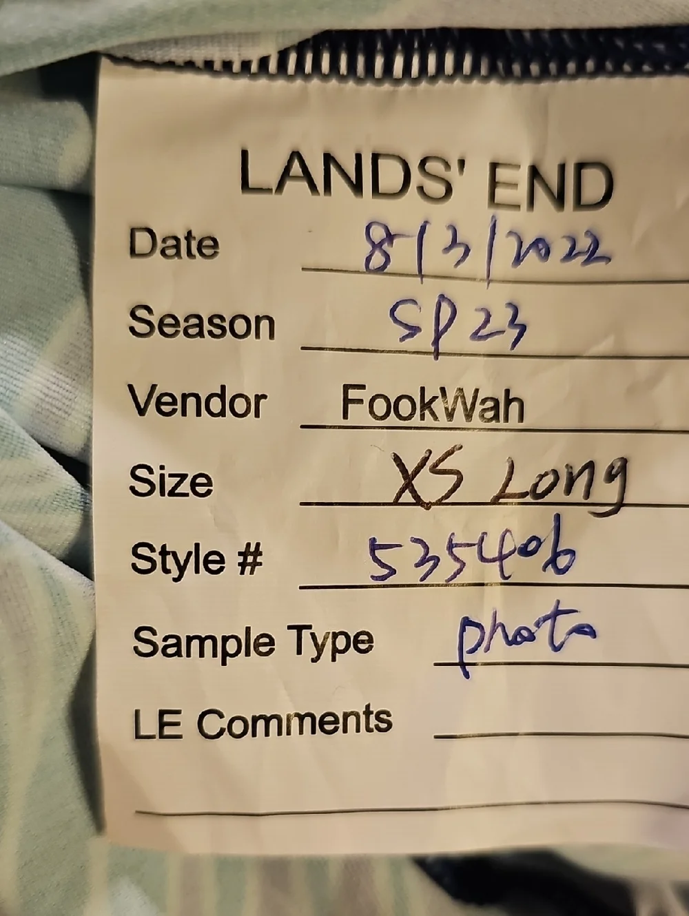 Lands End new lands