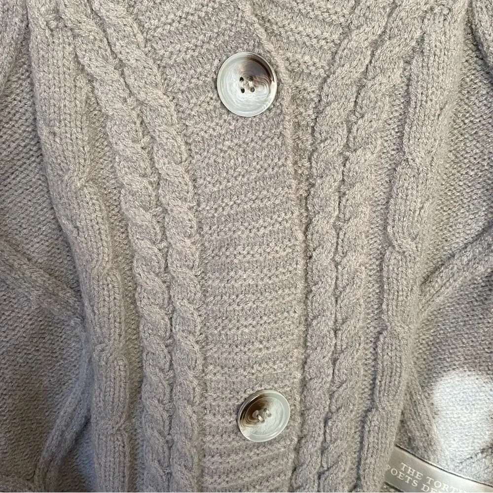 Taylor Swift The Tortured Poets Department Gray Cardigan Size Medium/ Large