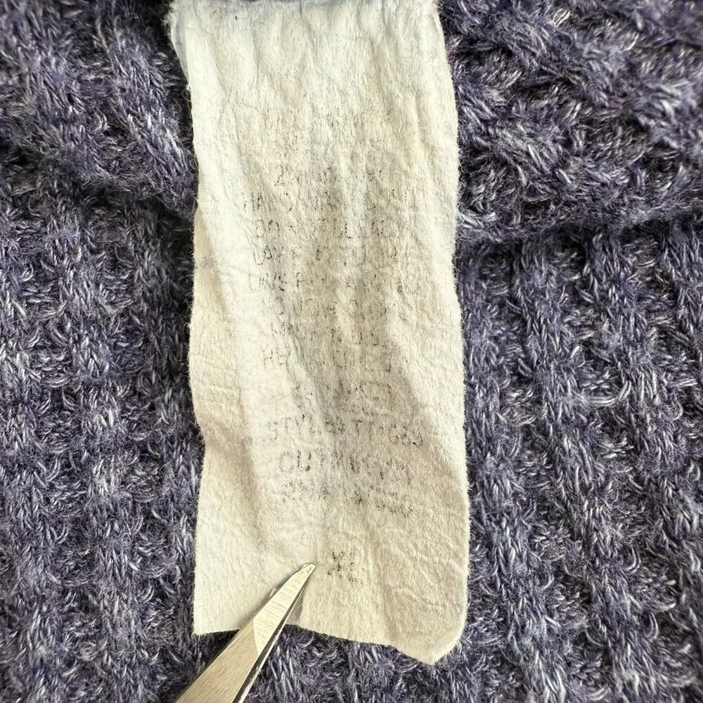 For All Seasons By Paper Crane Girls Purple Tank Top Waffle Knit Size XL