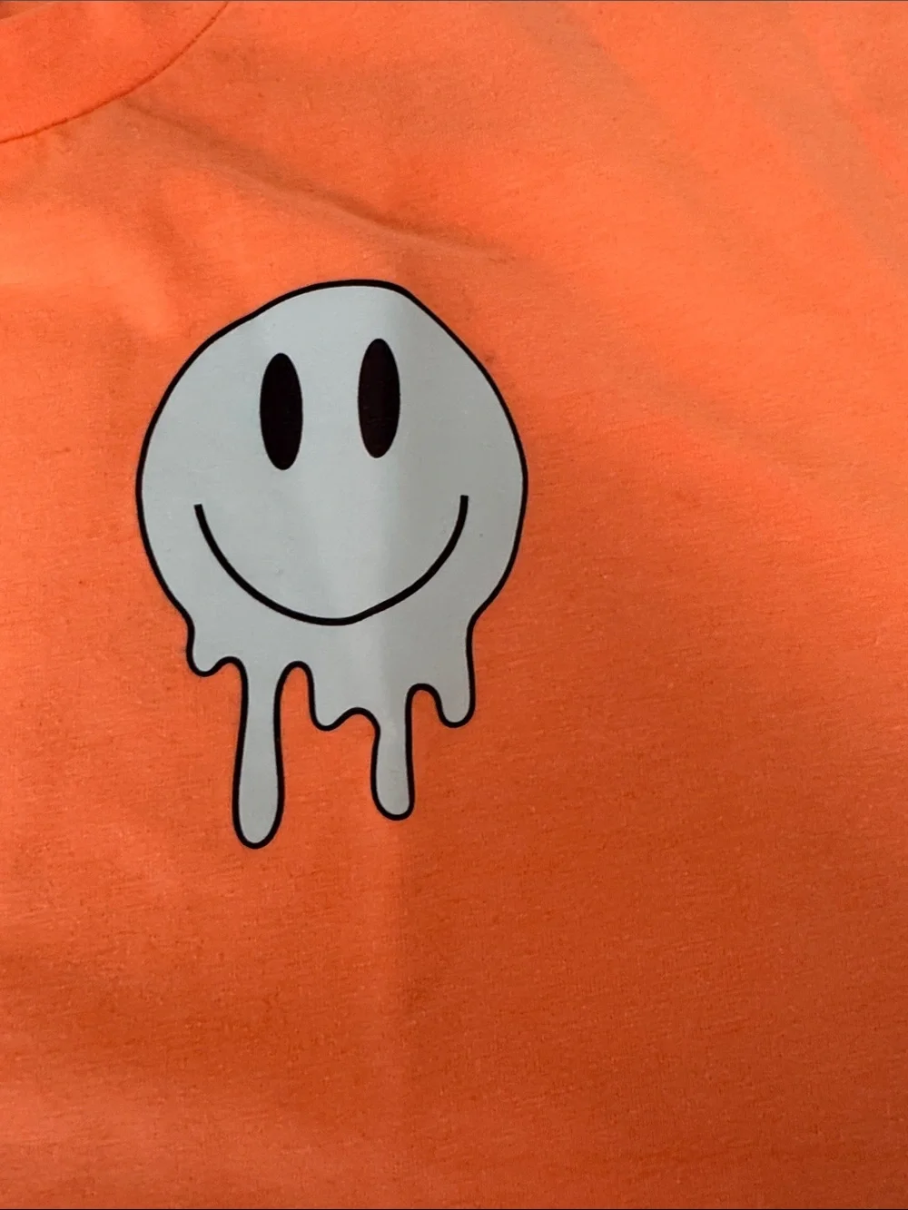 Caroline Bosmans Neon Orange V-Neck Tee