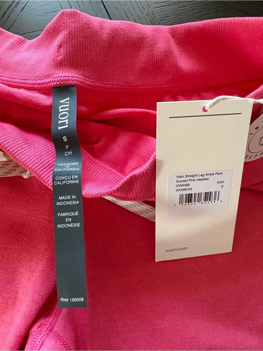 Vuori Sunset Pink Heather Zip-Up Lounge Top and Pants SMALL