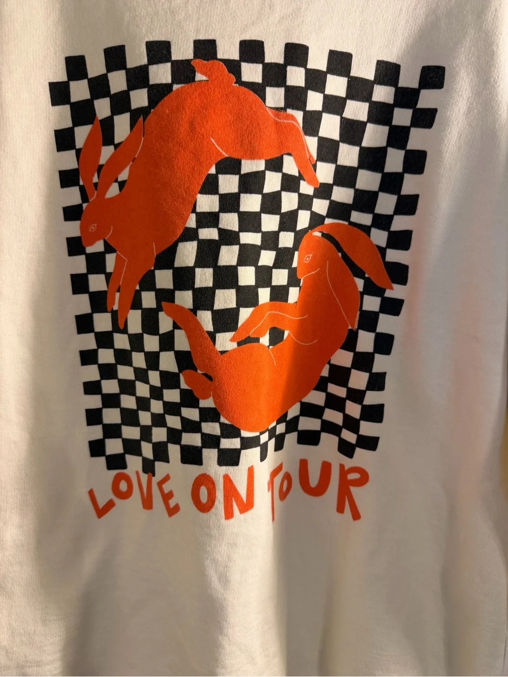 Love on tour cream crewneck