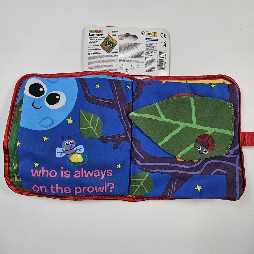 Lamaze Peek-A-Boo Forest Cloth‎ Book Baby Soft Sensory Development Activity Toy