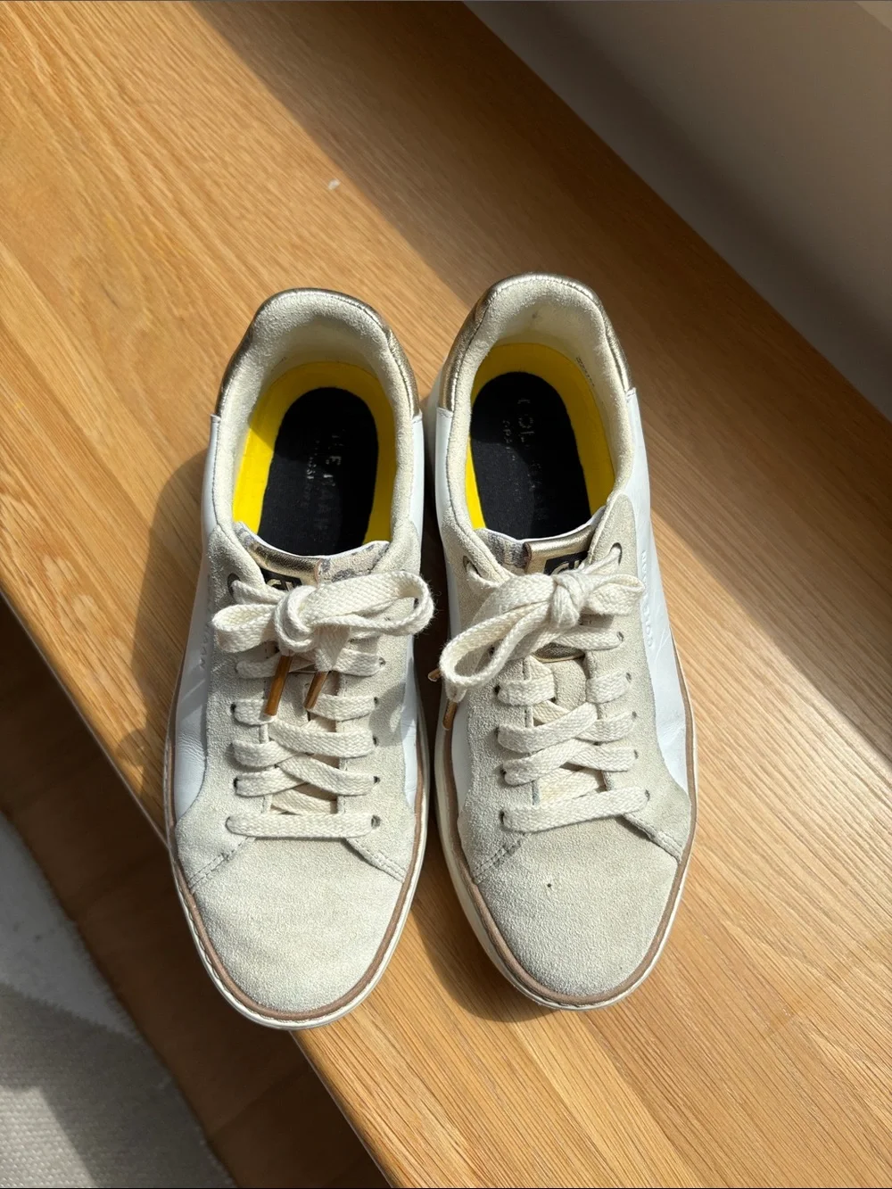 N/A cream suede