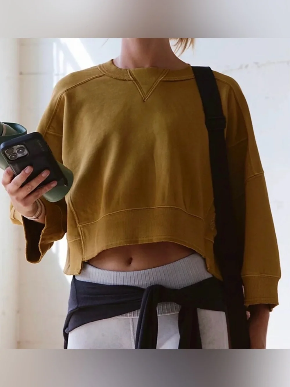 Free People Movement Intercept Short Sleeve Crop
