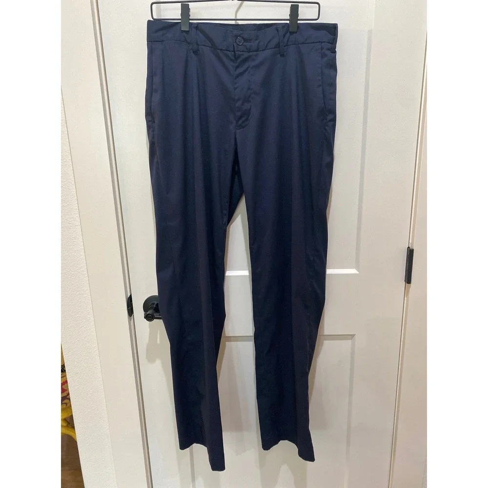 Polo Ralph Lauren Performance Mens Navy Blue Stretch Classic Fit Chinos 32x32