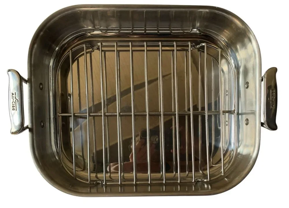 All-Clad Stainless Steel 14” x 12” Roasting Oven Pan with Rack