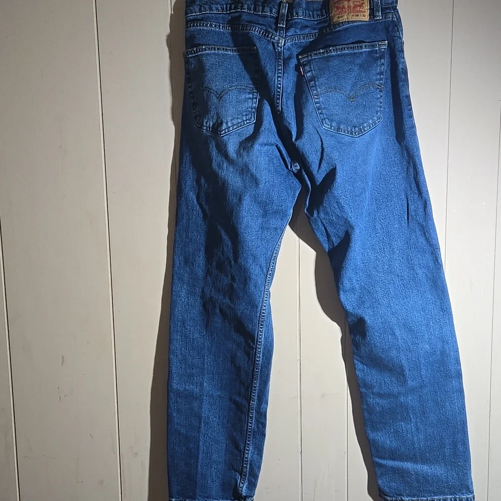 Levi's 505 Relaxed Fit Blue Jeans for Men 36X32