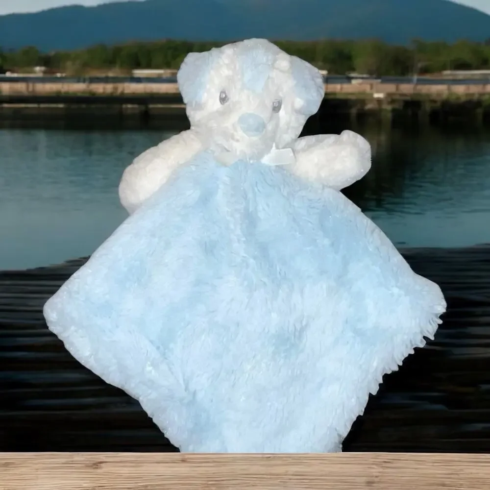 Blankets & Beyond Bear Lovey Rosette Swirl Security Blanket Plush 15