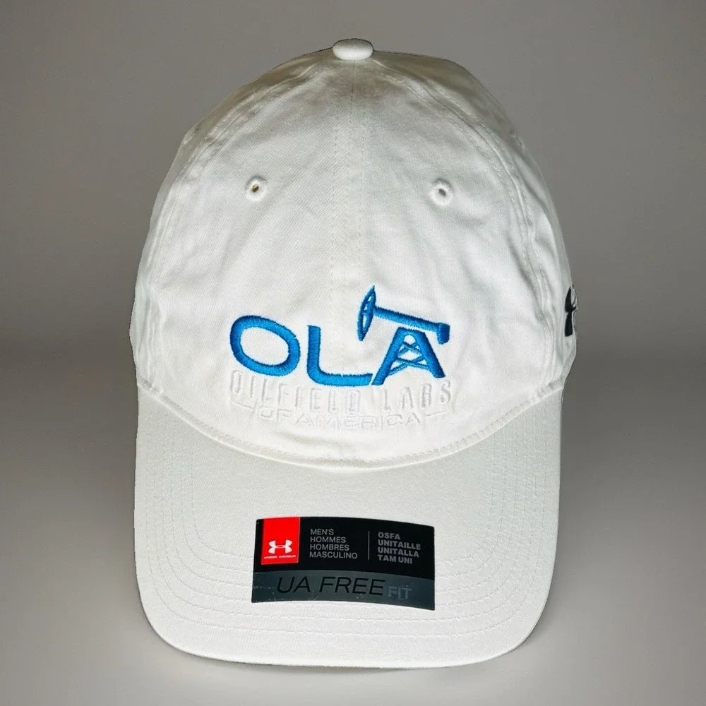 Under Armour Cap OLA Oilfield Labs of America Hat White Men OSFA 1282140 2017