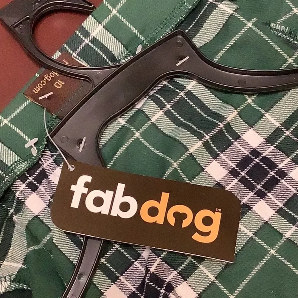 Fabdog green plaid