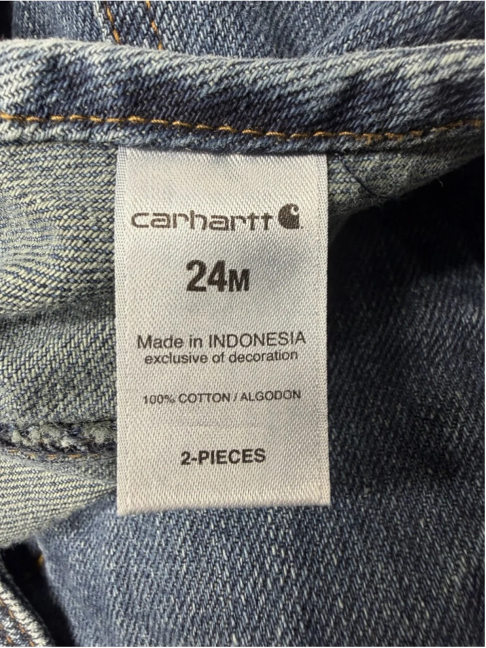 Carhartt denim bib