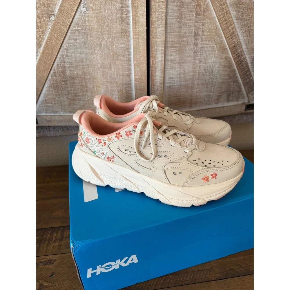 Hoka One One pink lifestyle light