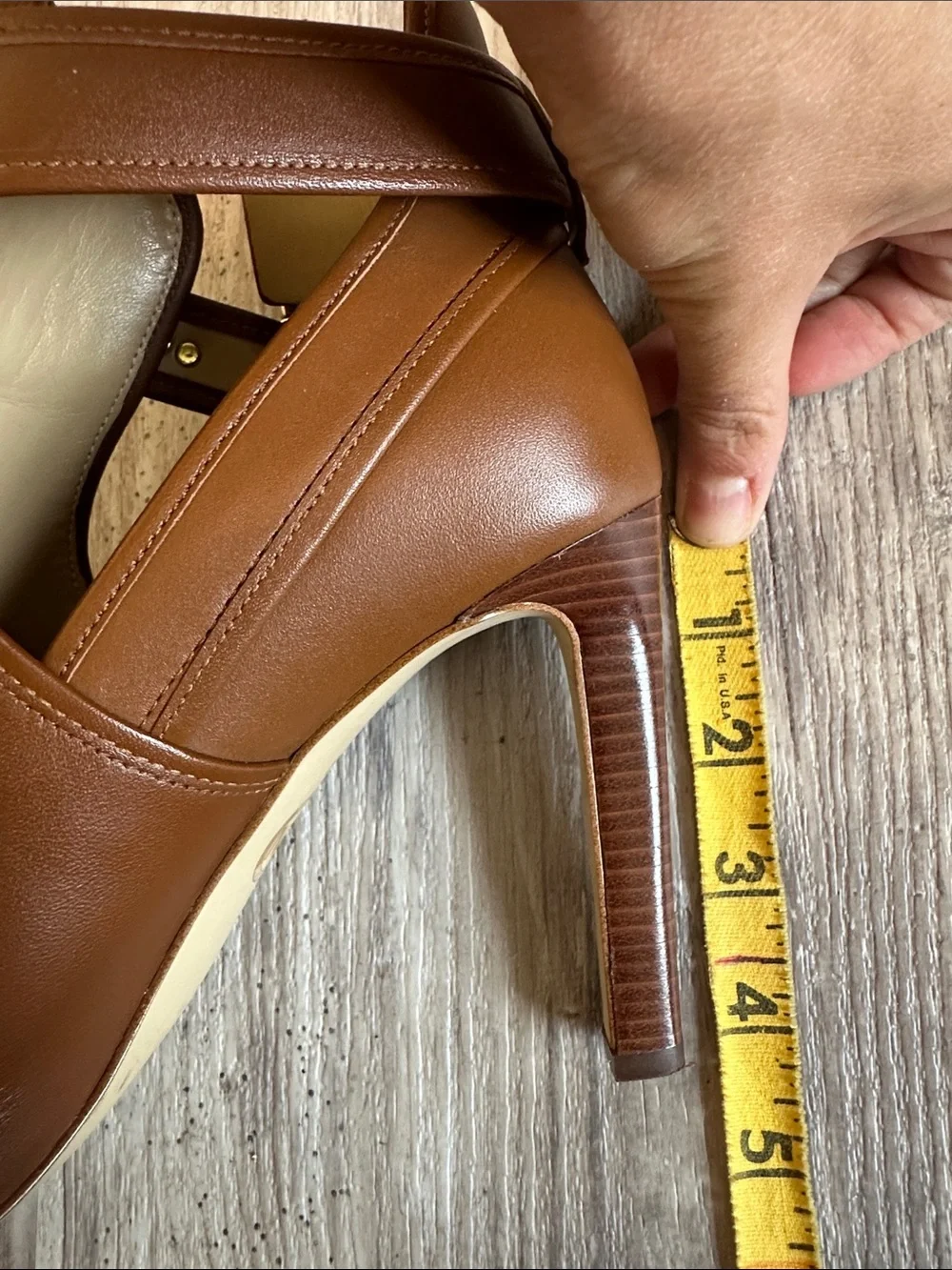 Michael Kors height booties leather