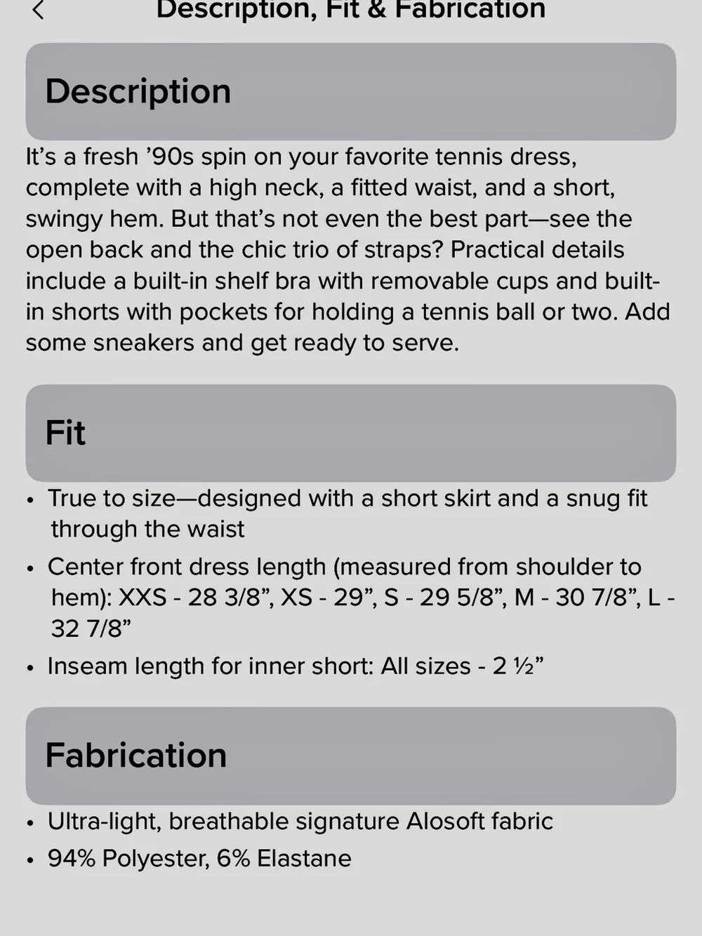 ALO Yoga form fitting