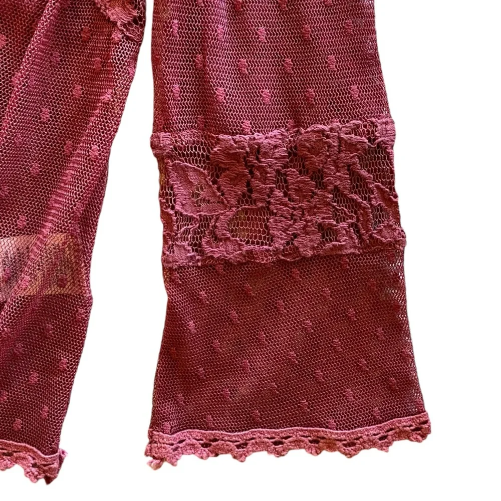 Free People measurement wine lace
