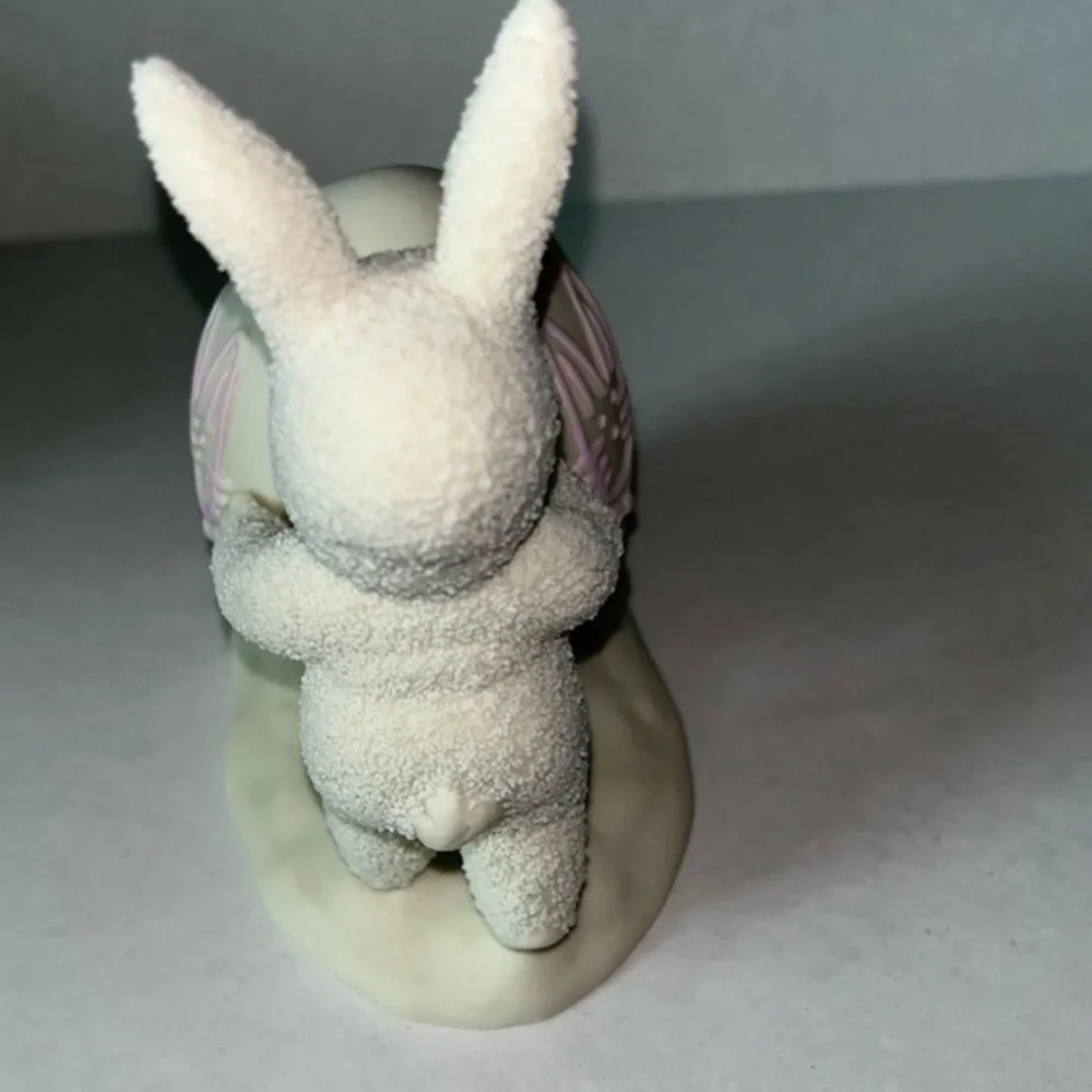 Department 56 rabbits egg” painting