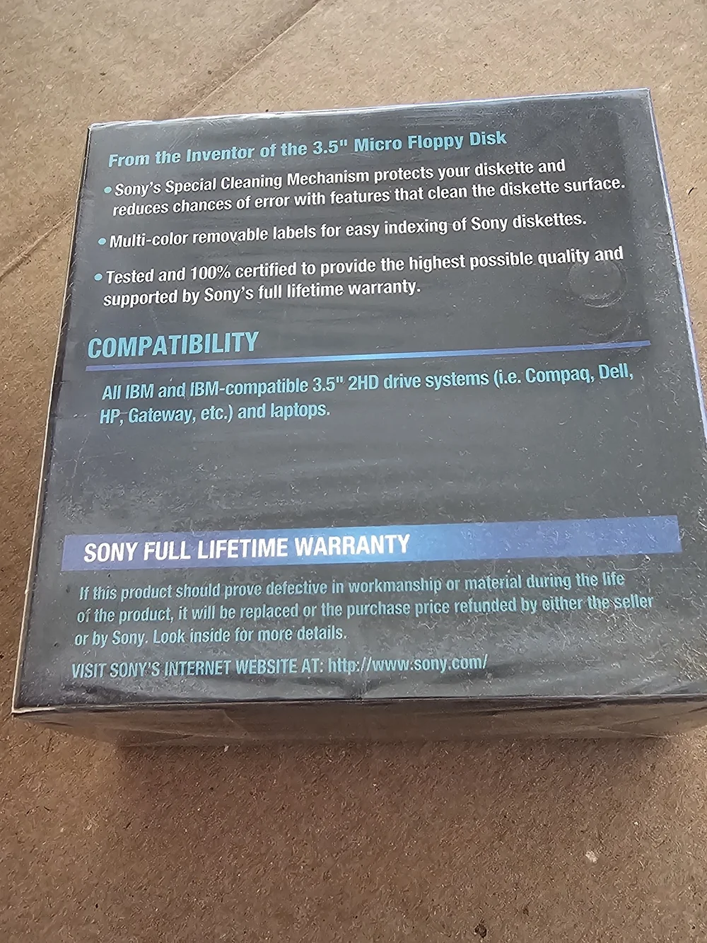 Sony branded pack